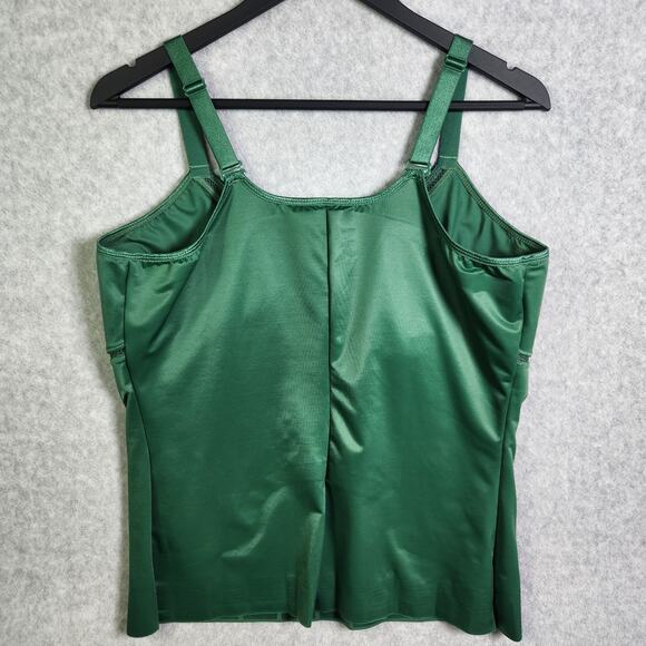 Ruby Ribbon Siren Cami Sz 44 Palm Leaf Green Style #1906 Shapewear Full Support - Picture 8 of 14